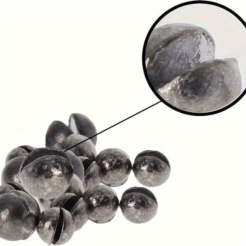 TUODSPLU Fishing Weights Sinkers Kit, 400pcs Removable Split Shot Sinkers Fishing Weights Sinkers 5 Sizes,0.014 0.028 0.035 0.053 0.088 oz