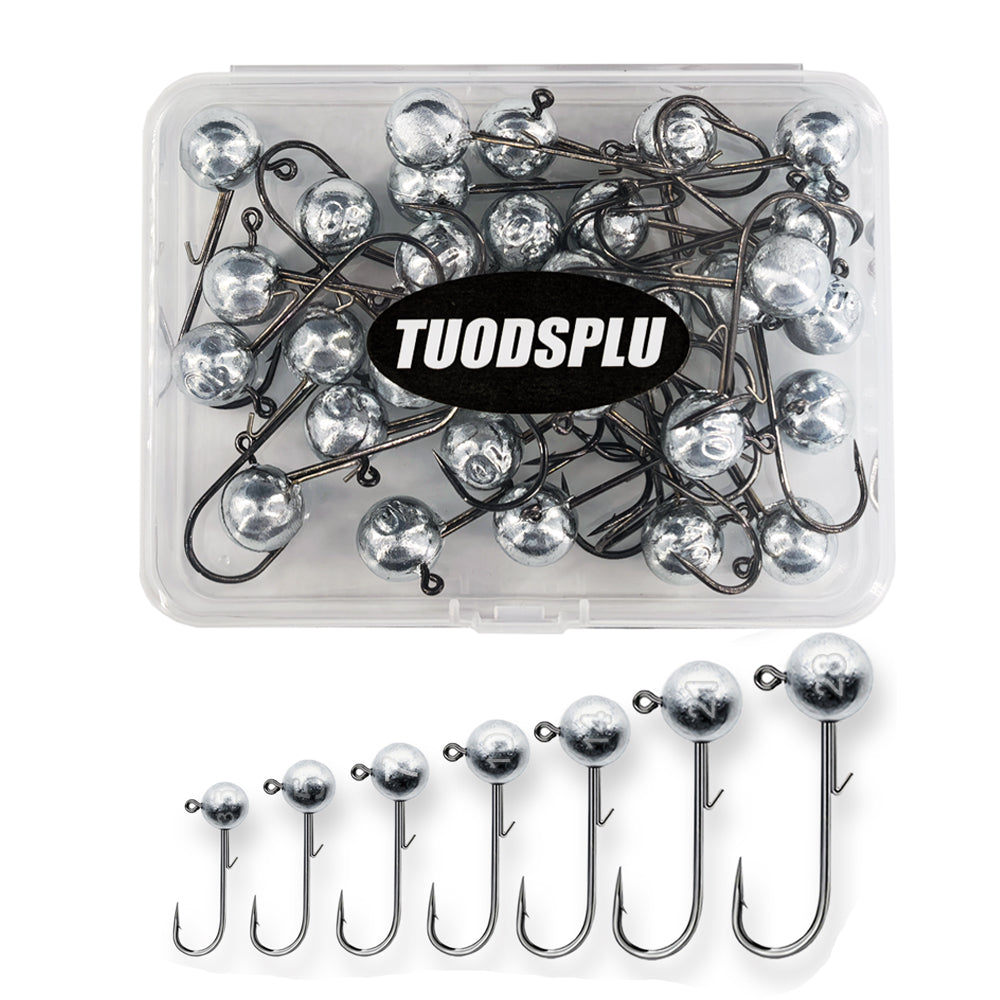 TUODSPLU 30pcs lead-free zinc alloy fishing hooks, 3.5g - 28g - suitable for soft worm bait, fresh water and salt water fishing accessories